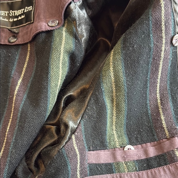 Fleet Street Ltd Purple Utility Jacket with High Collar and Relaxed Fit Large - Picture 7 of 11